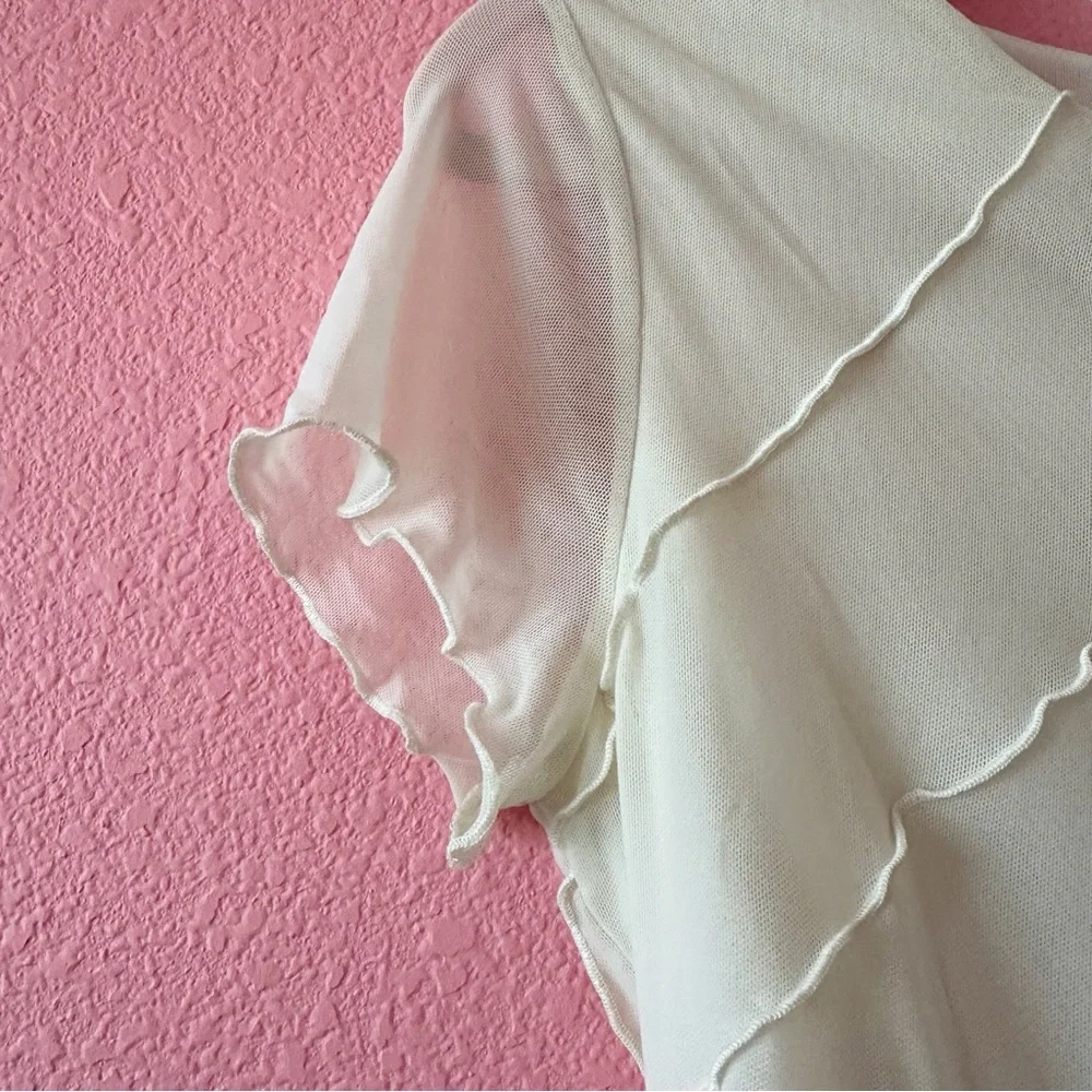 NWT Vici Markella Lettuce Trim Matching Set in Ivory Medium - Picture 6 of 9